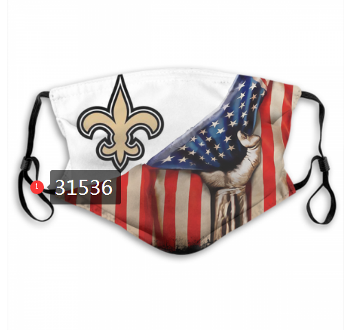 NFL 2020 New Orleans Saints #50 Dust mask with filter